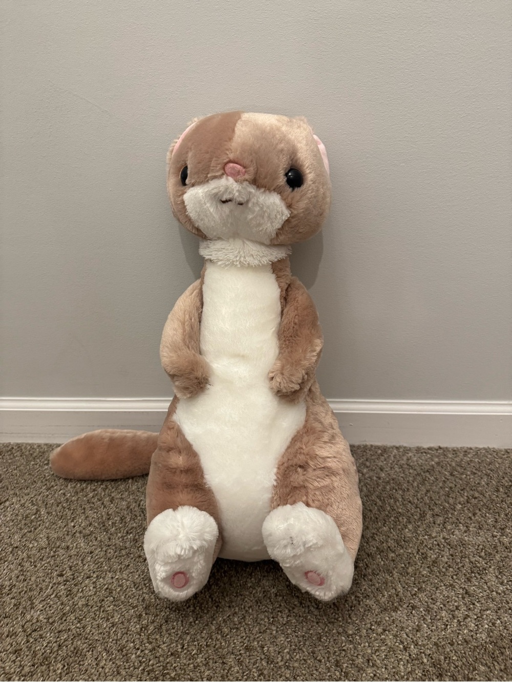 Ferrets Plush Pillow 20 Inch(Brown) Chinese